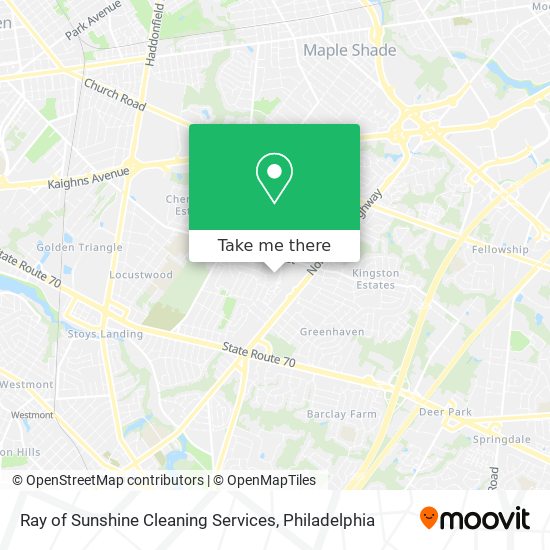 Ray of Sunshine Cleaning Services map