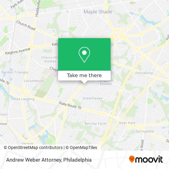 Andrew Weber Attorney map