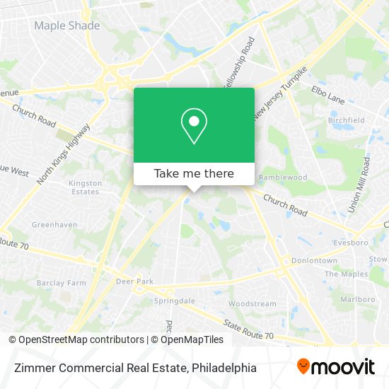 Zimmer Commercial Real Estate map