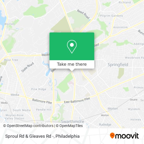 Mapa de Sproul Rd & Gleaves Rd -