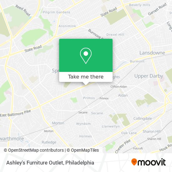 Ashley's Furniture Outlet map