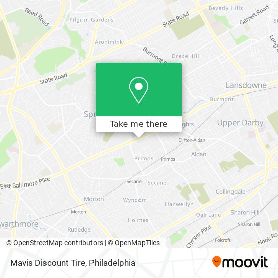 Mapa de Mavis Discount Tire