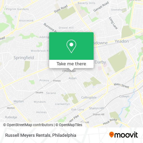 Mapa de Russell Meyers Rentals
