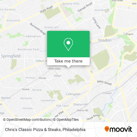 Chris's Classic Pizza & Steaks map