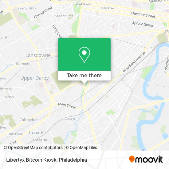 Mapa de Libertyx Bitcoin Kiosk