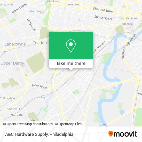 A&C Hardware Supply map