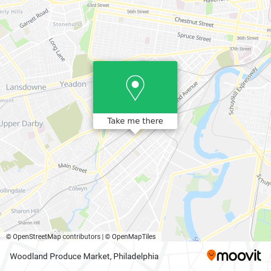 Mapa de Woodland Produce Market