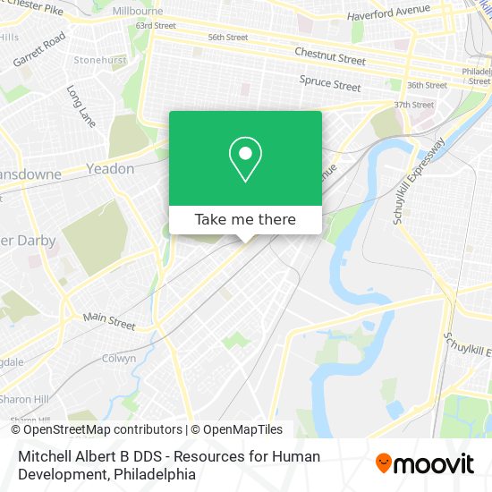 Mitchell Albert B DDS - Resources for Human Development map