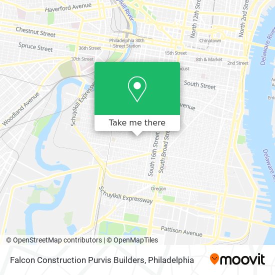 Falcon Construction Purvis Builders map