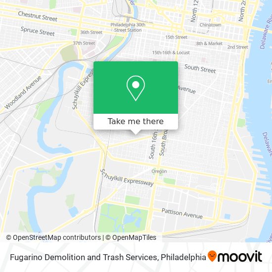 Fugarino Demolition and Trash Services map