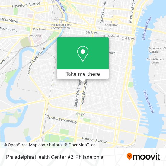 Mapa de Philadelphia Health Center #2