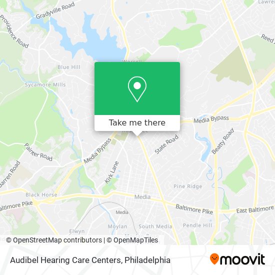 Mapa de Audibel Hearing Care Centers