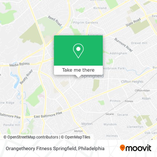 Mapa de Orangetheory Fitness Springfield