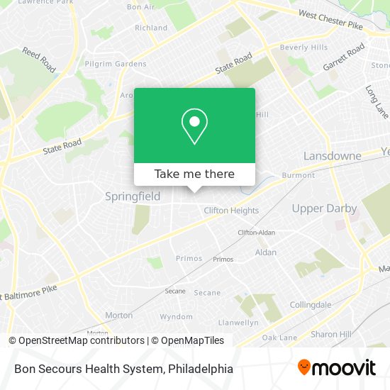 Bon Secours Health System map