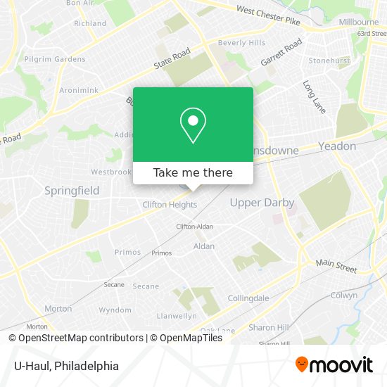 U-Haul map