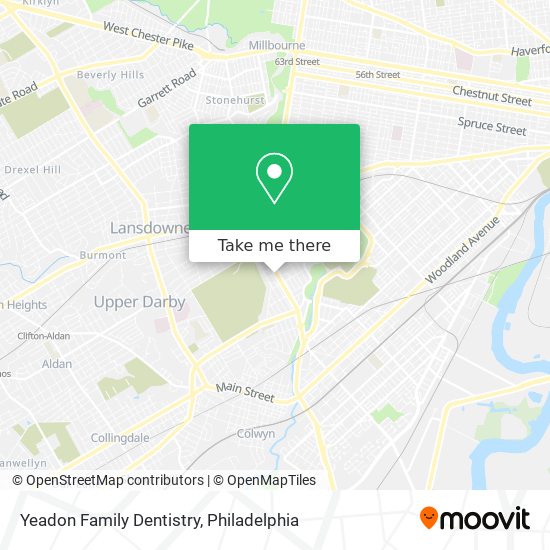 Yeadon Family Dentistry map