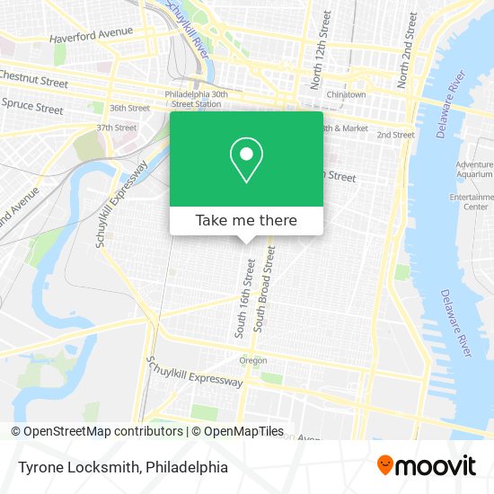 Tyrone Locksmith map