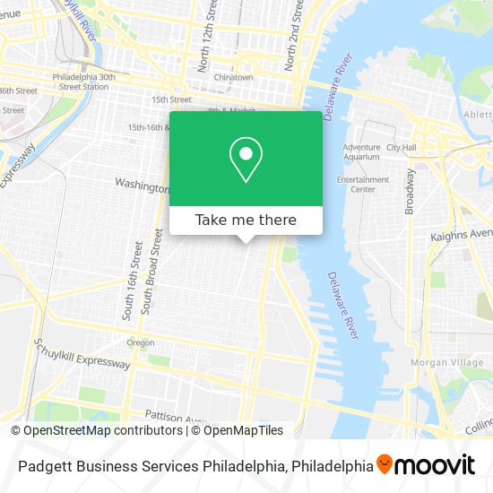 Padgett Business Services Philadelphia map