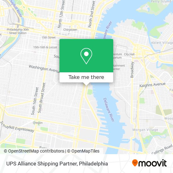 UPS Alliance Shipping Partner map