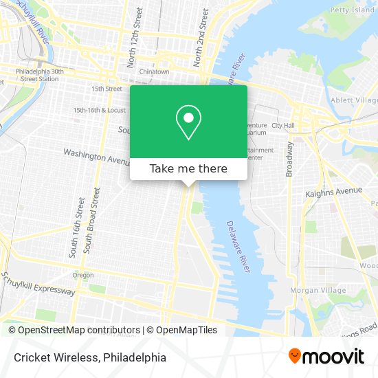 Mapa de Cricket Wireless