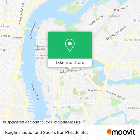 Mapa de Kaighns Liquor and Sports Bar