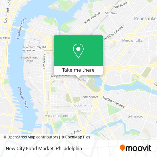 New City Food Market map
