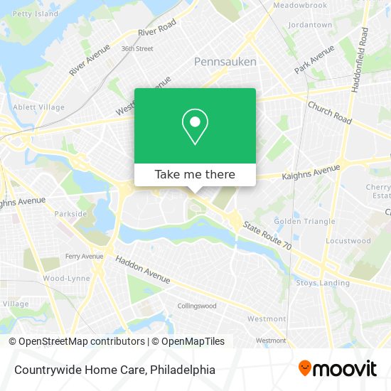 Countrywide Home Care map