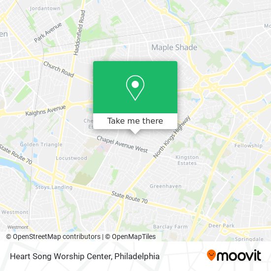 Heart Song Worship Center map