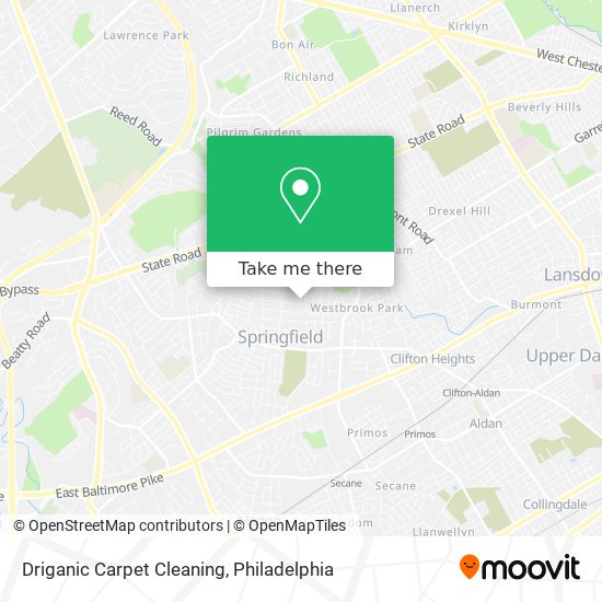 Driganic Carpet Cleaning map