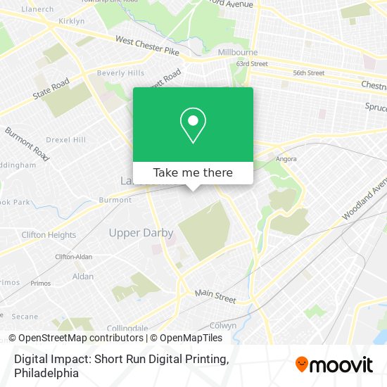 Digital Impact: Short Run Digital Printing map