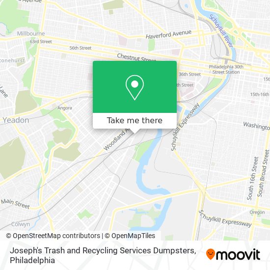 Joseph's Trash and Recycling Services Dumpsters map