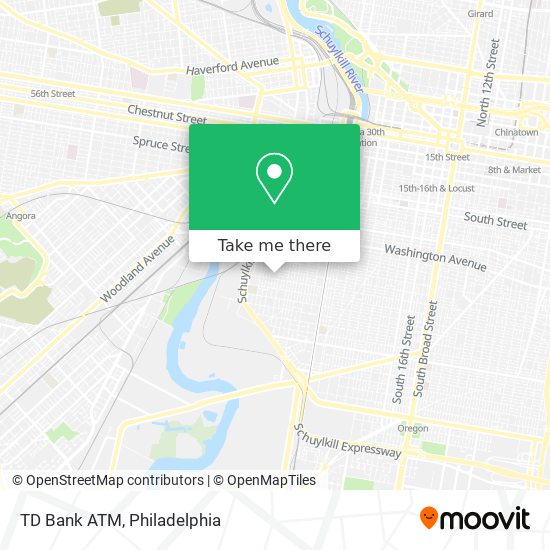 TD Bank ATM map