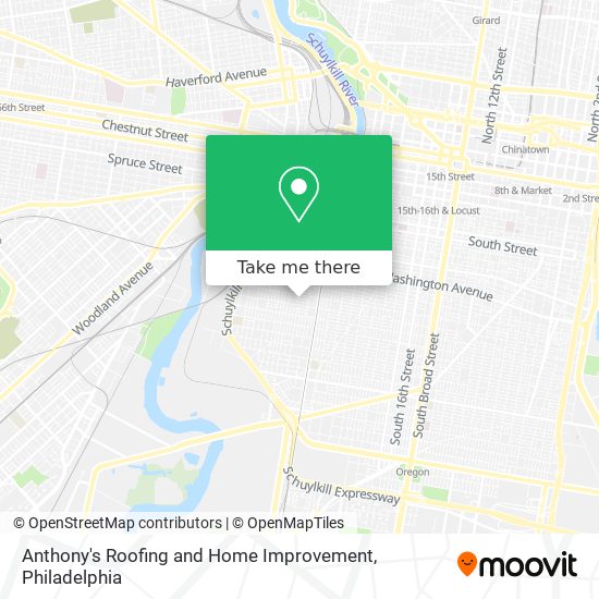 Anthony's Roofing and Home Improvement map