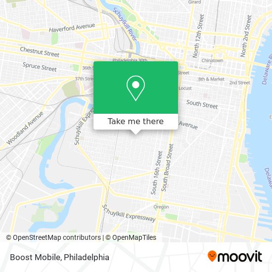 Mapa de Boost Mobile