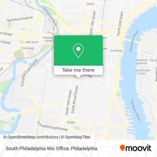 South Philadelphia Wic Office map