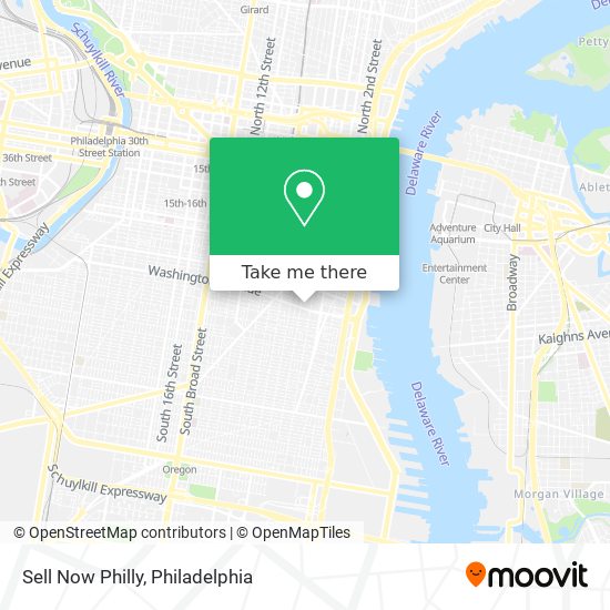 Mapa de Sell Now Philly