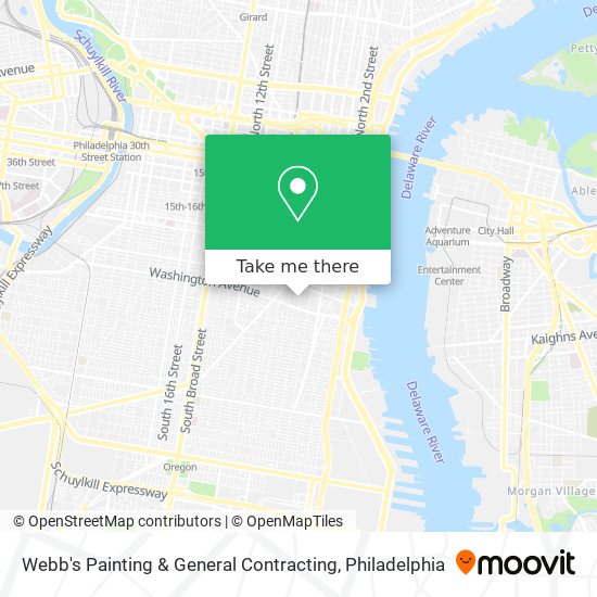 Mapa de Webb's Painting & General Contracting