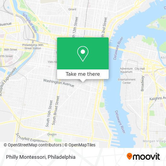 Mapa de Philly Montessori