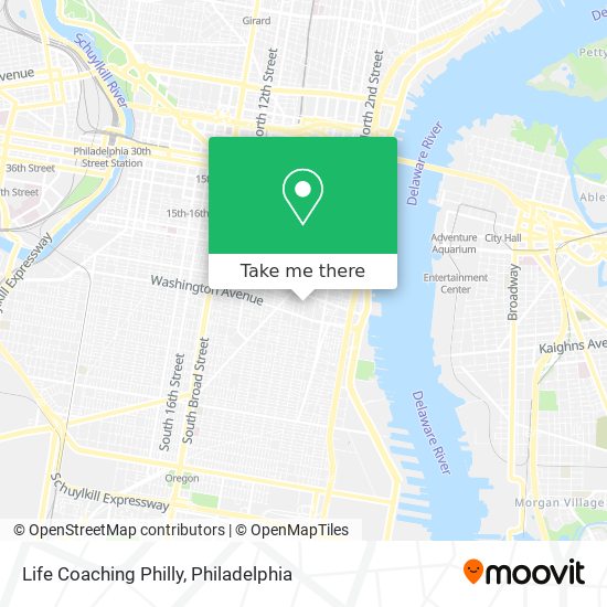 Mapa de Life Coaching Philly