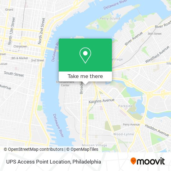 UPS Access Point Location map