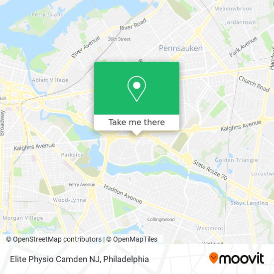 Mapa de Elite Physio Camden NJ