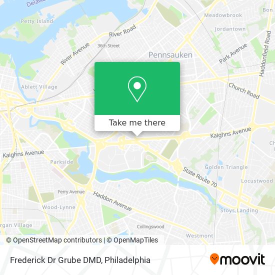 Frederick Dr Grube DMD map