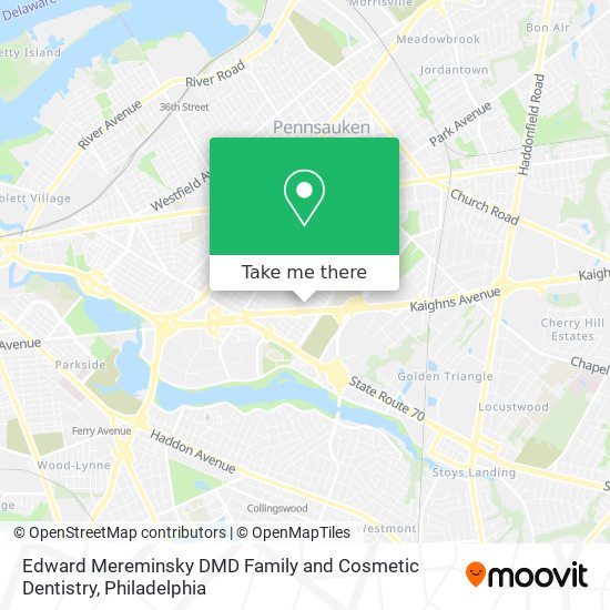 Edward Mereminsky DMD Family and Cosmetic Dentistry map