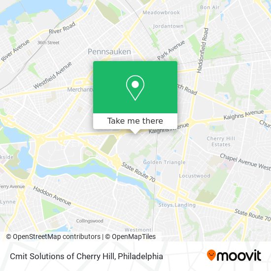 Mapa de Cmit Solutions of Cherry Hill