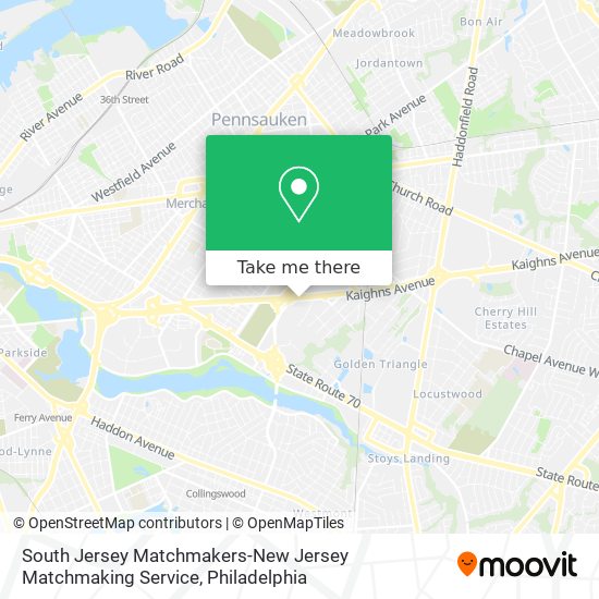 Mapa de South Jersey Matchmakers-New Jersey Matchmaking Service