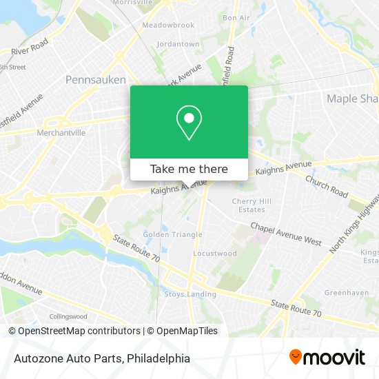 Autozone Auto Parts map