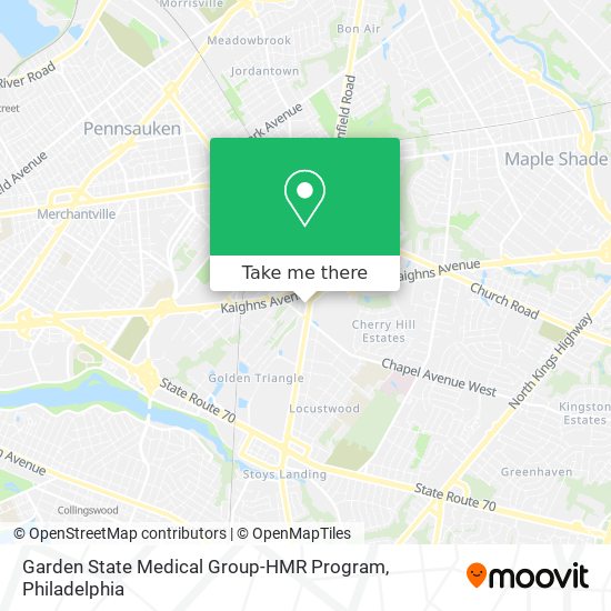 Mapa de Garden State Medical Group-HMR Program