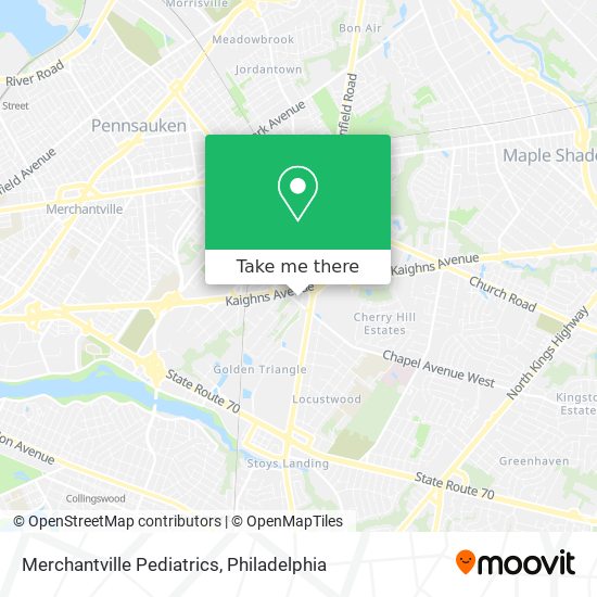 Merchantville Pediatrics map