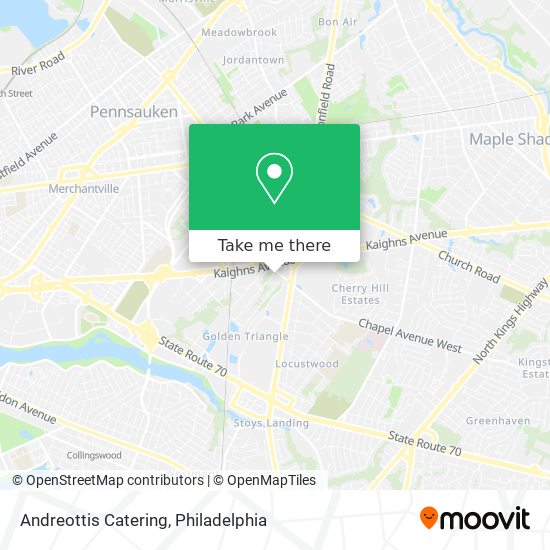 Andreottis Catering map