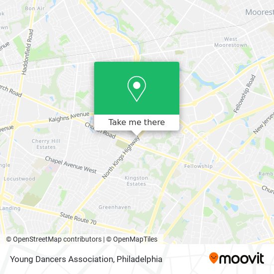 Young Dancers Association map